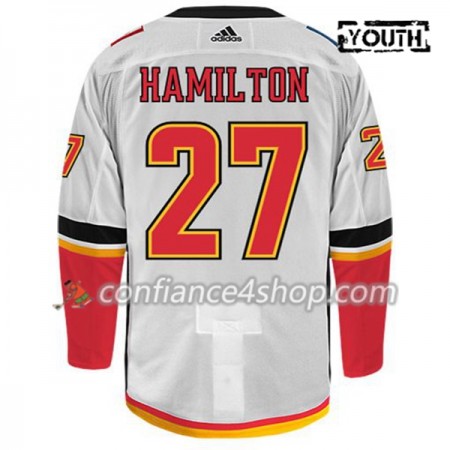 Adidas Maillot de Hockey Calgary Flames DOUGIE HAMILTON 27 Blanc Authentic - Enfant